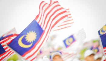 Putrajaya, Malaysia -31 ST August 2019 ; Youth celebrating during 62 Malaysia Independence Day Parade On August 31,2019 in Dataran Putrajaya.