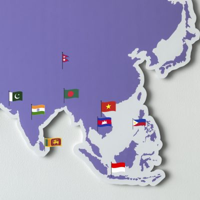 Free blank map of South East Asia